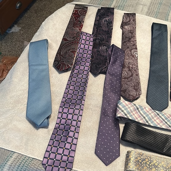 All my ties for sale in bulk. Each tie was 50 dollars. - Picture 2 of 4